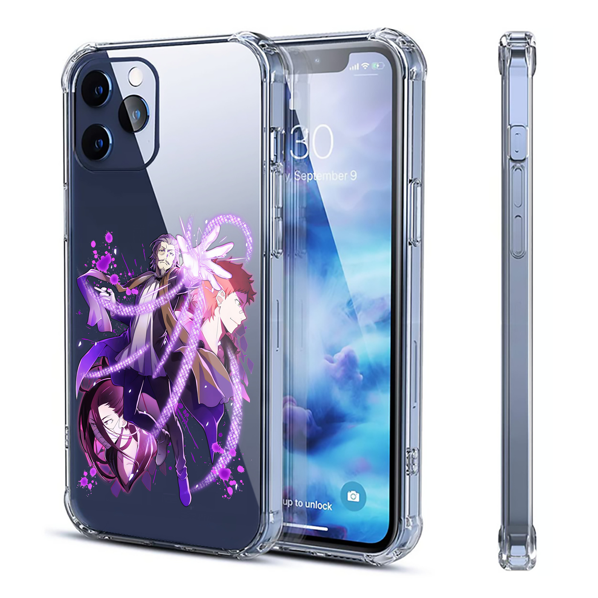 （画像用） 文豪ストレイドッグス Bungo Stray Dogs 【iPhone 12シリーズ対応】透明スマホケース（クリアソフトケース）